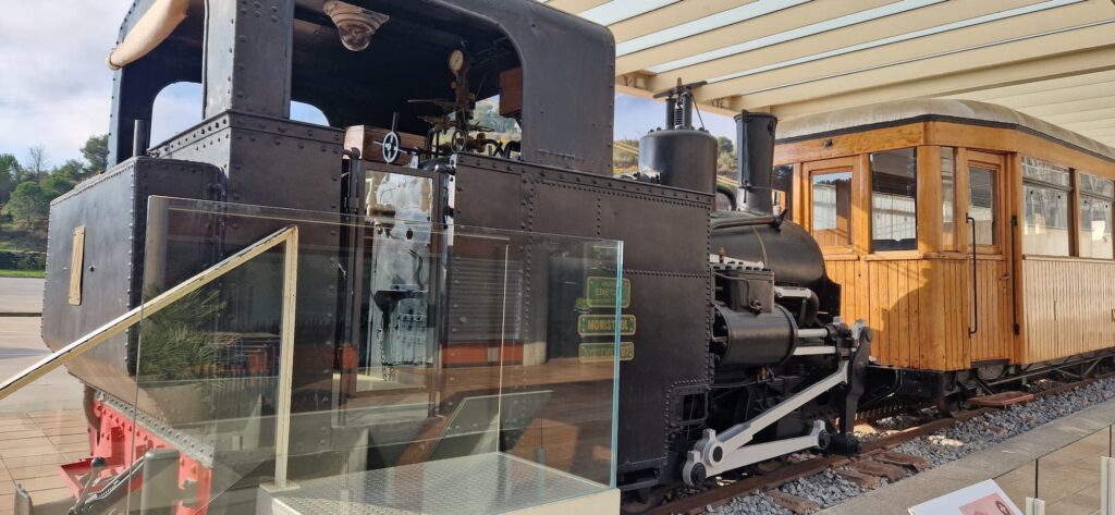 historic Montserrat rack railway train
