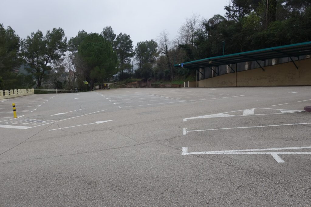 Montserrat cable car parking Aeri de Montserrat