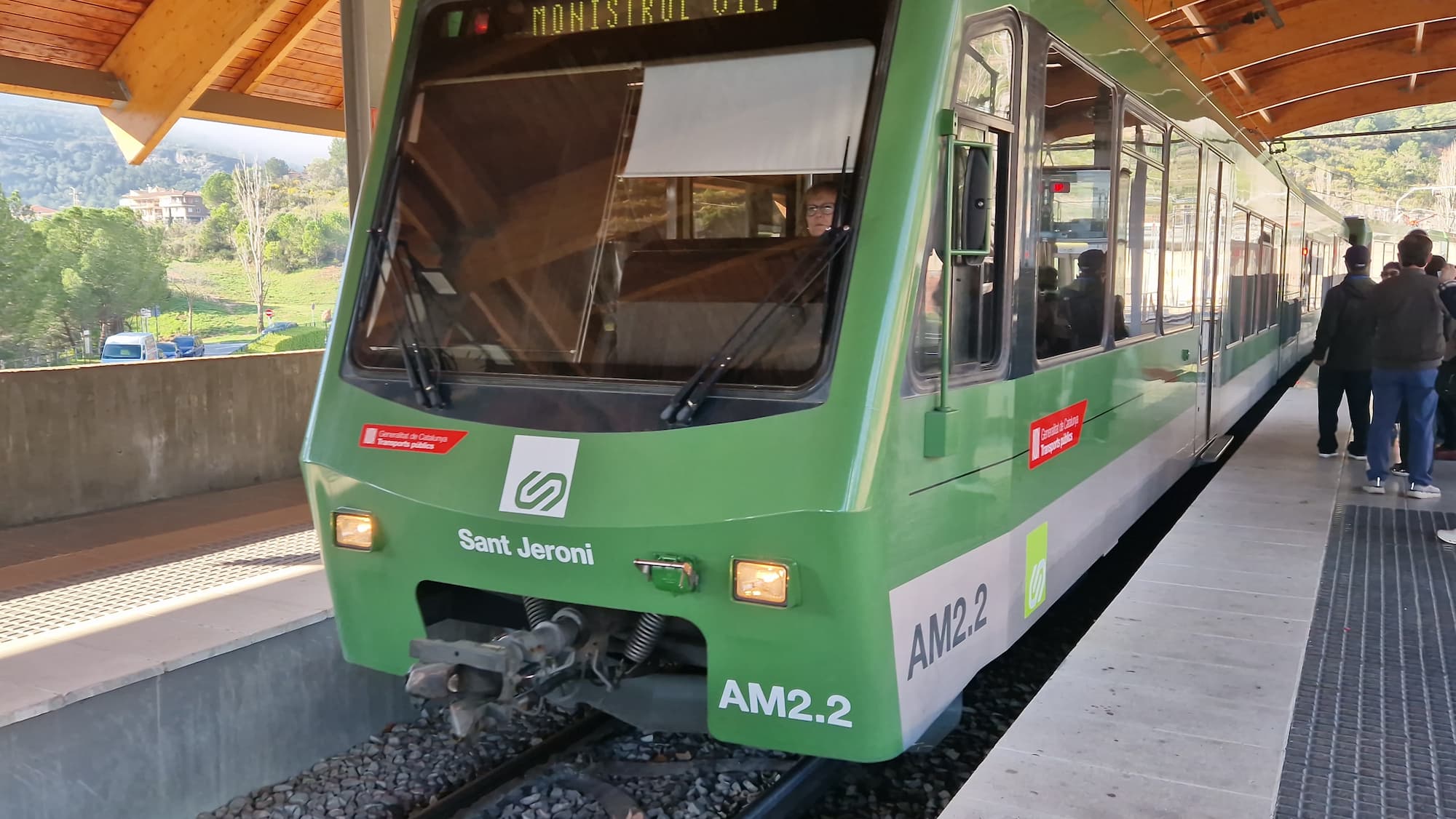 Montserrat cable car views