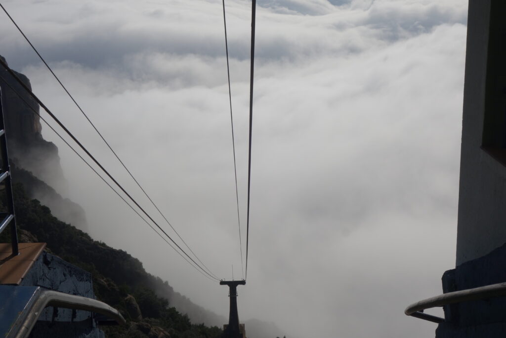 Landscape view from the Aeri de Montserrat upper station