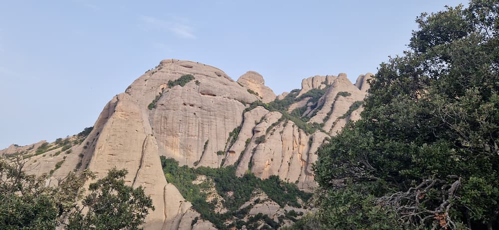 Montgròs route in Montserrat