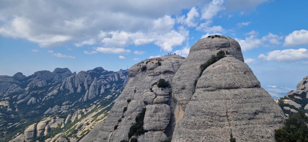 Montserrat hike near Gorra Frígia with panoramic views of the rock formations and hiking trail