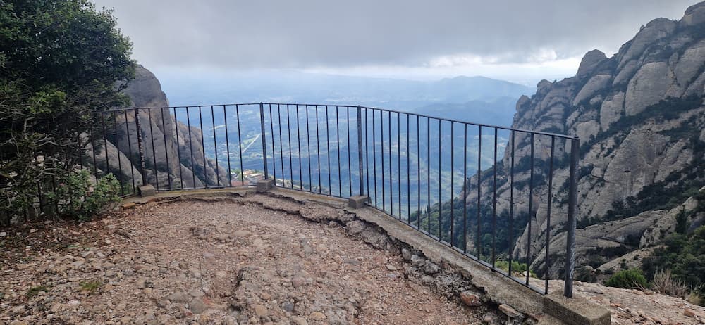 Miranda dels Ermitans viewpoint near Montserrat Monastery