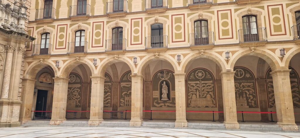 Access corridor to the Mare de Déu de Montserrat from the Basilica courtyard