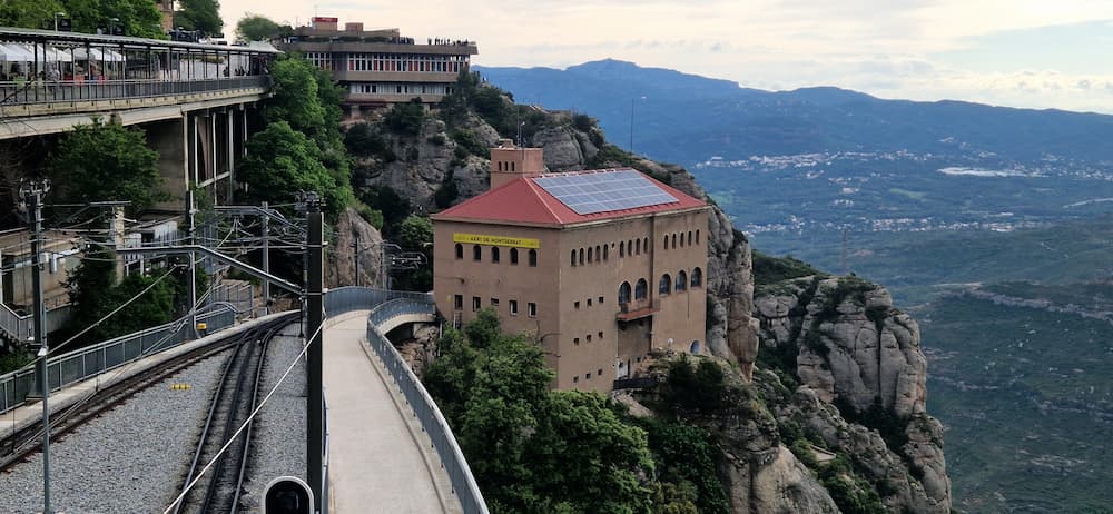 Trans Montserrat return ticket with train rack railway cable car and audiovisual exhibit