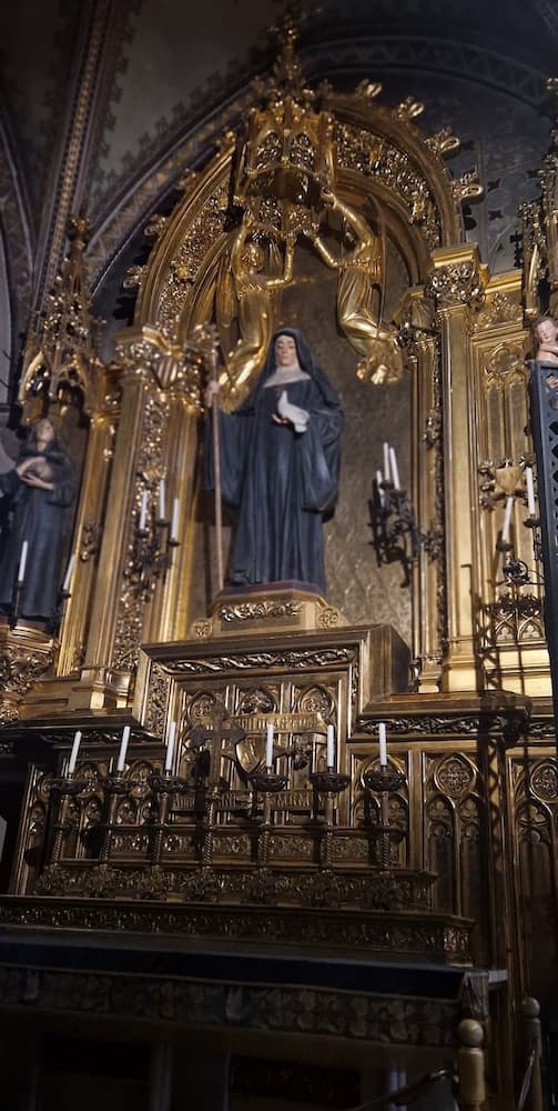 Chapel of Saint Scholastica inside the Basilica at Montserrat