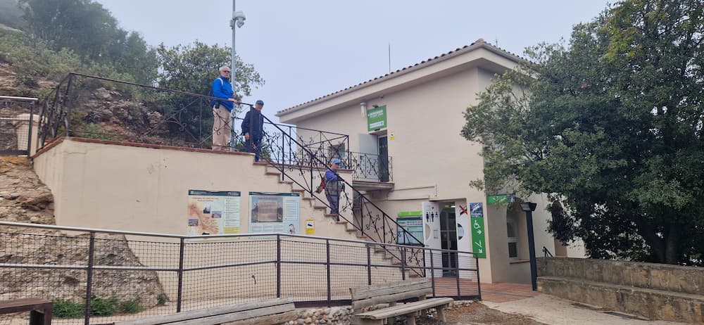 Sant Joan Funicular upper station with Aula de la Natura entrance