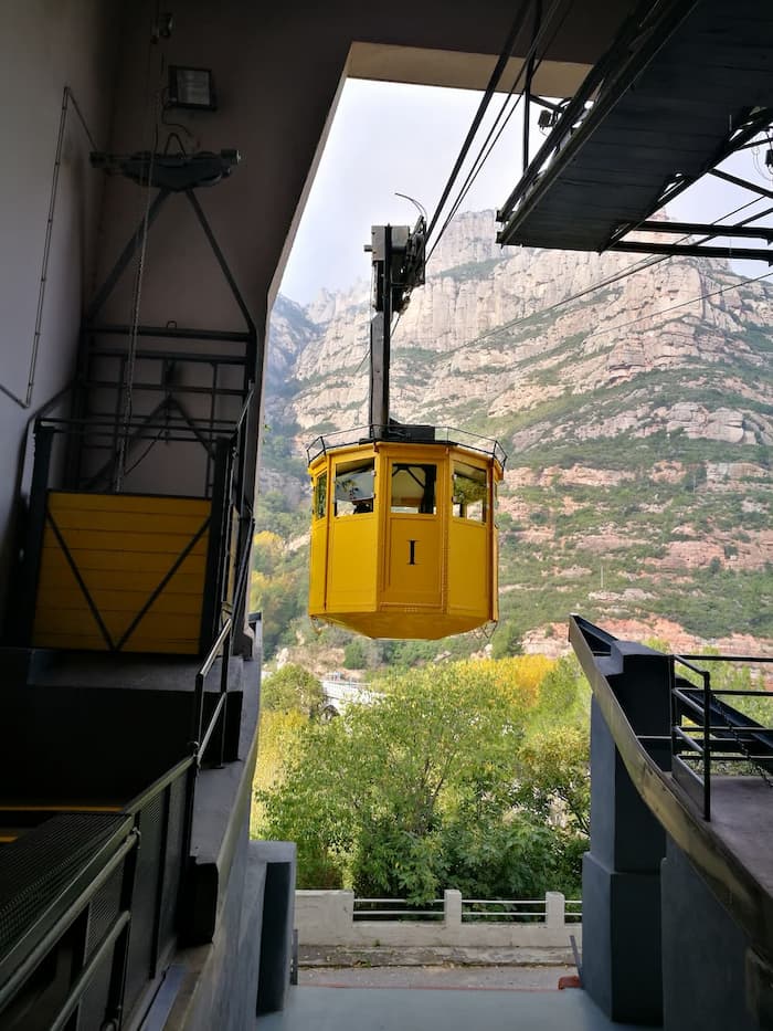 Montserrat cable car ascent and descent ticket