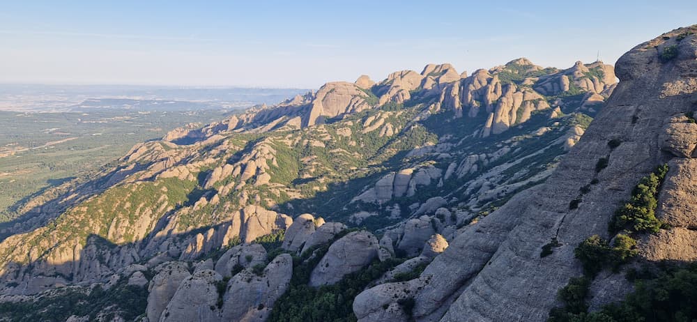 Miranda de Santa Magdalena viewpoint in the Sant Joan area of Montserrat
