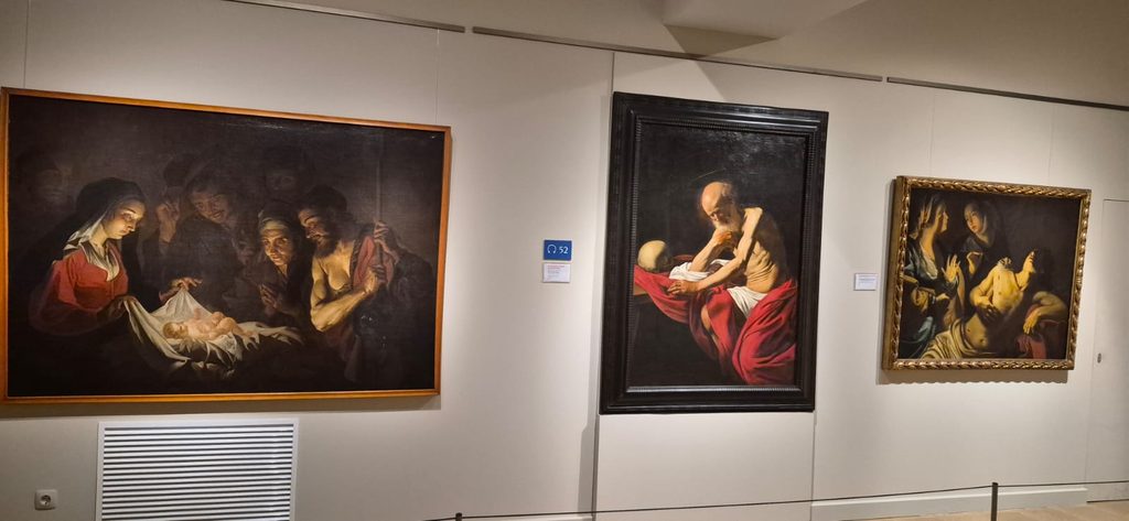 Caravaggio’s Saint Jerome Penitent, one of the most impressive works in the Montserrat Museum.