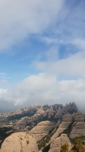 Planning a Montserrat route on a paper map