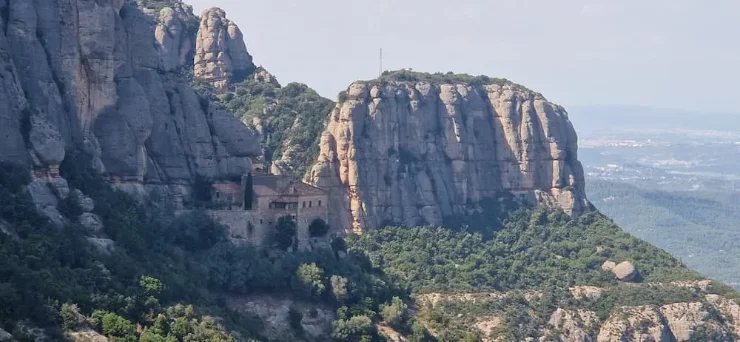 Cliff face on a Montserrat hiking route