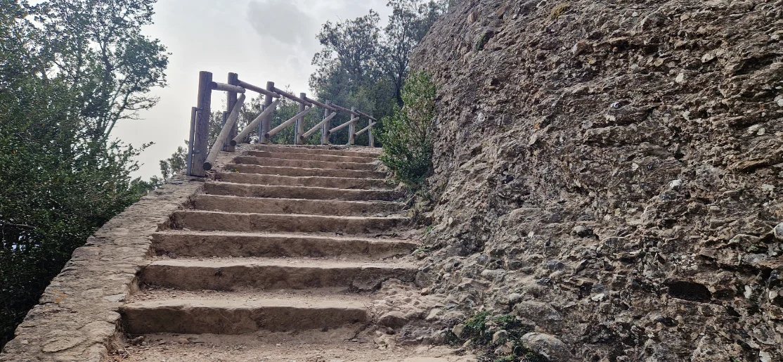 Stone steps on a Montserrat trail