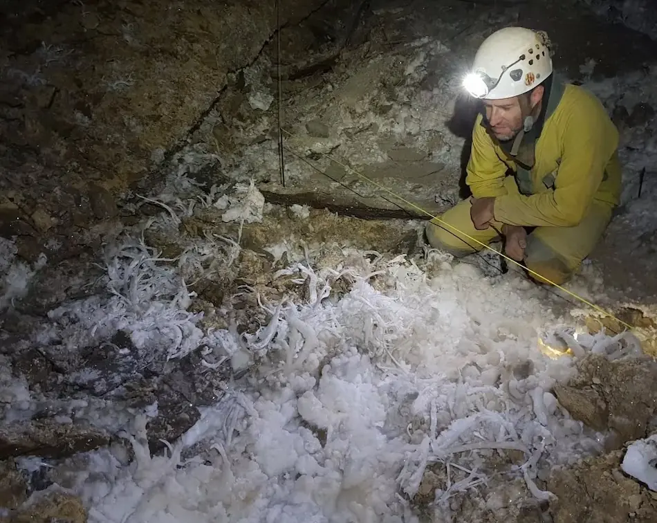The author goes caving regularly